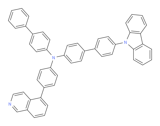 N-([1,1'-biphenyl]-4-yl)-4'-(9H-carbazol-9-yl)-N-(4-(isoquinolin-5-yl)phenyl)-[1,1'-biphenyl]-4-amine