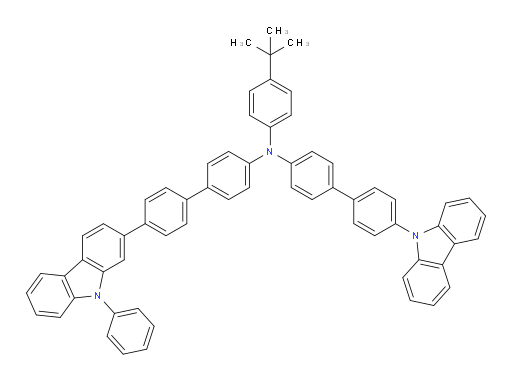 N-(4'-(9H-carbazol-9-yl)-[1,1'-biphenyl]-4-yl)-N-(4-(tert-butyl)phenyl)-4'-(9-phenyl-9H-carbazol-2-yl)-[1,1'-biphenyl]-4-amine