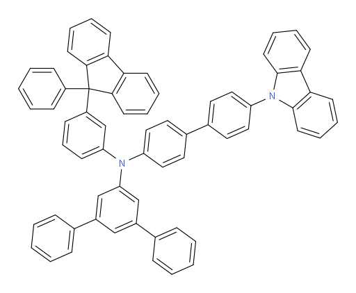N-(4'-(9H-carbazol-9-yl)-[1,1'-biphenyl]-4-yl)-N-(3-(9-phenyl-9H-fluoren-9-yl)phenyl)-[1,1':3',1''-terphenyl]-5'-amine