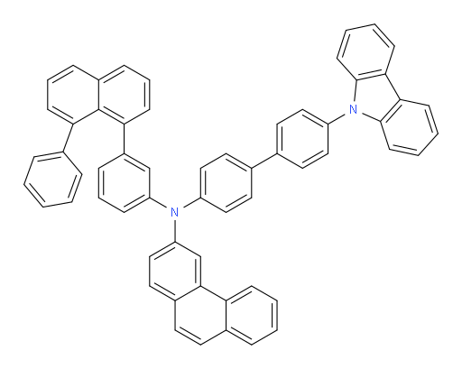 N-(4'-(9H-carbazol-9-yl)-[1,1'-biphenyl]-4-yl)-N-(3-(8-phenylnaphthalen-1-yl)phenyl)phenanthren-3-amine