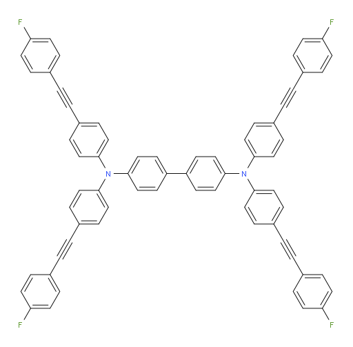 N4,N4,N4',N4'-tetrakis(4-((4-fluorophenyl)ethynyl)phenyl)-[1,1'-biphenyl]-4,4'-diamine