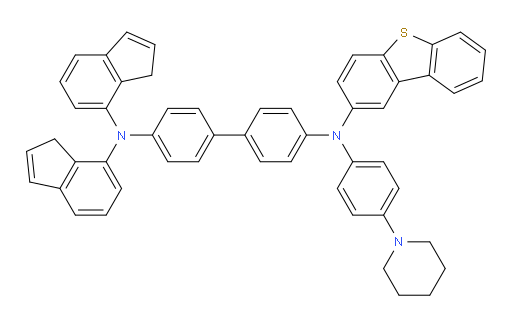 N4-(dibenzo[b,d]thiophen-2-yl)-N4',N4'-di(1H-inden-7-yl)-N4-(4-(piperidin-1-yl)phenyl)-[1,1'-biphenyl]-4,4'-diamine