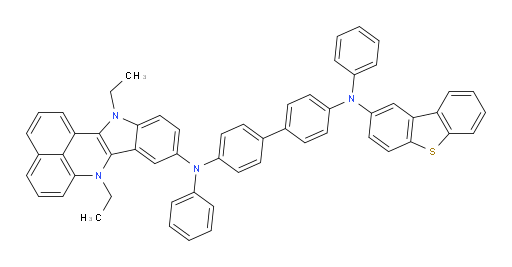 N4-(dibenzo[b,d]thiophen-2-yl)-N4'-(7,12-diethyl-7,12-dihydrobenzo[de]indolo[3,2-b]quinolin-9-yl)-N4,N4'-diphenyl-[1,1'-biphenyl]-4,4'-diamine