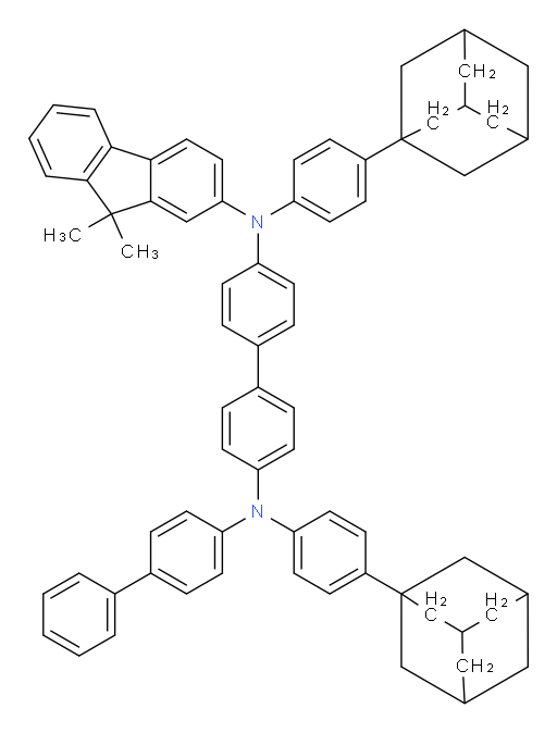 N4-([1,1'-biphenyl]-4-yl)-N4,N4'-bis(4-(adamantan-1-yl)phenyl)-N4'-(9,9-dimethyl-9H-fluoren-2-yl)-[1,1'-biphenyl]-4,4'-diamine