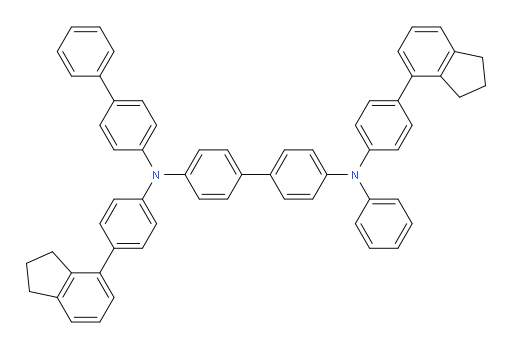 N4-([1,1'-biphenyl]-4-yl)-N4,N4'-bis(4-(2,3-dihydro-1H-inden-4-yl)phenyl)-N4'-phenyl-[1,1'-biphenyl]-4,4'-diamine