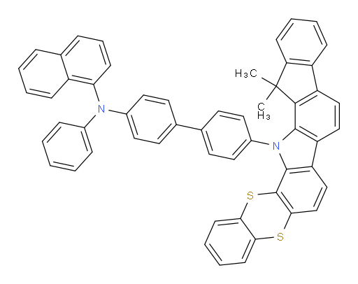 N-(4'-(14,14-dimethylbenzo[5,6][1,4]dithiino[2,3-a]indeno[1,2-i]carbazol-15(14H)-yl)-[1,1'-biphenyl]-4-yl)-N-phenylnaphthalen-1-amine