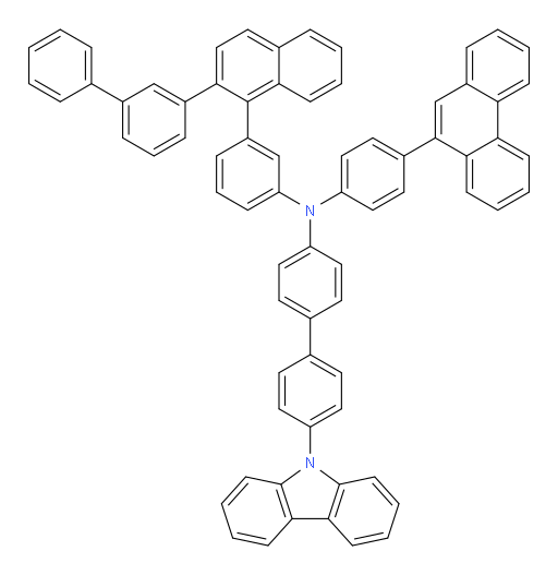 N-(3-(2-([1,1'-biphenyl]-3-yl)naphthalen-1-yl)phenyl)-4'-(9H-carbazol-9-yl)-N-(4-(phenanthren-9-yl)phenyl)-[1,1'-biphenyl]-4-amine