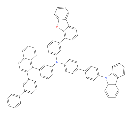 N-(3-(2-([1,1'-biphenyl]-3-yl)naphthalen-1-yl)phenyl)-4'-(9H-carbazol-9-yl)-N-(3-(dibenzo[b,d]furan-4-yl)phenyl)-[1,1'-biphenyl]-4-amine