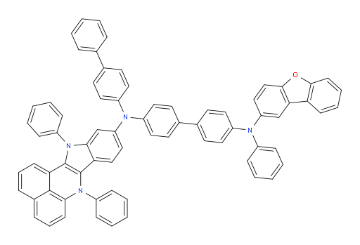 N4-([1,1'-biphenyl]-4-yl)-N4'-(dibenzo[b,d]furan-2-yl)-N4-(7,12-diphenyl-7,12-dihydrobenzo[de]indolo[3,2-b]quinolin-10-yl)-N4'-phenyl-[1,1'-biphenyl]-4,4'-diamine