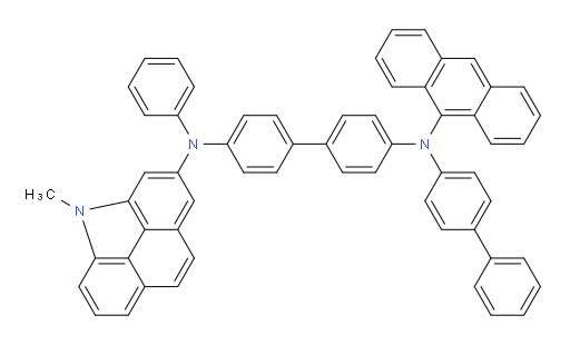 N4-([1,1'-biphenyl]-4-yl)-N4-(anthracen-9-yl)-N4'-(4-methyl-4H-benzo[def]carbazol-2-yl)-N4'-phenyl-[1,1'-biphenyl]-4,4'-diamine