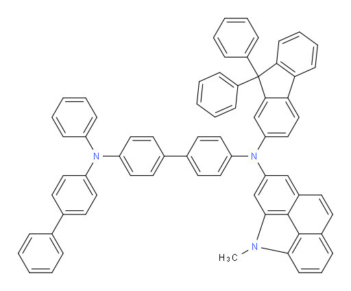N4-([1,1'-biphenyl]-4-yl)-N4'-(9,9-diphenyl-9H-fluoren-2-yl)-N4'-(4-methyl-4H-benzo[def]carbazol-2-yl)-N4-phenyl-[1,1'-biphenyl]-4,4'-diamine
