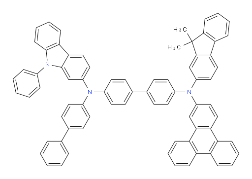 N4-([1,1'-biphenyl]-4-yl)-N4'-(9,9-dimethyl-9H-fluoren-2-yl)-N4-(9-phenyl-9H-carbazol-2-yl)-N4'-(triphenylen-2-yl)-[1,1'-biphenyl]-4,4'-diamine
