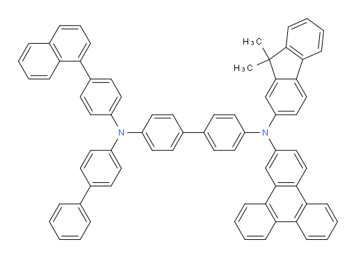 N4-([1,1'-biphenyl]-4-yl)-N4'-(9,9-dimethyl-9H-fluoren-2-yl)-N4-(4-(naphthalen-1-yl)phenyl)-N4'-(triphenylen-2-yl)-[1,1'-biphenyl]-4,4'-diamine