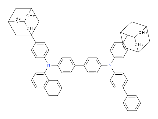 N4-([1,1'-biphenyl]-4-yl)-N4'-(4-(adamantan-1-yl)phenyl)-N4-(4-(adamantan-2-yl)phenyl)-N4'-(naphthalen-1-yl)-[1,1'-biphenyl]-4,4'-diamine