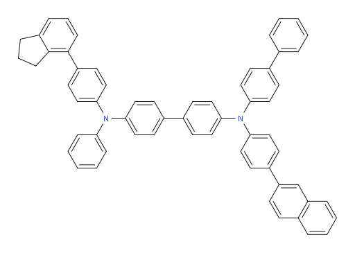 N4-([1,1'-biphenyl]-4-yl)-N4'-(4-(2,3-dihydro-1H-inden-4-yl)phenyl)-N4-(4-(naphthalen-2-yl)phenyl)-N4'-phenyl-[1,1'-biphenyl]-4,4'-diamine