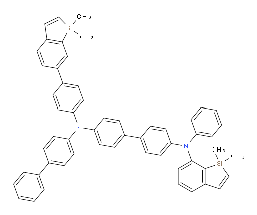 N4-([1,1'-biphenyl]-4-yl)-N4-(4-(1,1-dimethyl-1H-benzo[b]silol-6-yl)phenyl)-N4'-(1,1-dimethyl-1H-benzo[b]silol-7-yl)-N4'-phenyl-[1,1'-biphenyl]-4,4'-diamine