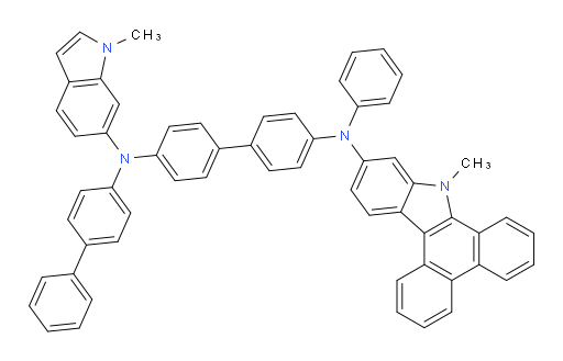 N4-([1,1'-biphenyl]-4-yl)-N4-(1-methyl-1H-indol-6-yl)-N4'-(9-methyl-9H-dibenzo[a,c]carbazol-11-yl)-N4'-phenyl-[1,1'-biphenyl]-4,4'-diamine