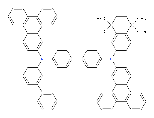 N4-([1,1'-biphenyl]-3-yl)-N4'-(5,5,8,8-tetramethyl-5,6,7,8-tetrahydronaphthalen-2-yl)-N4,N4'-di(triphenylen-2-yl)-[1,1'-biphenyl]-4,4'-diamine