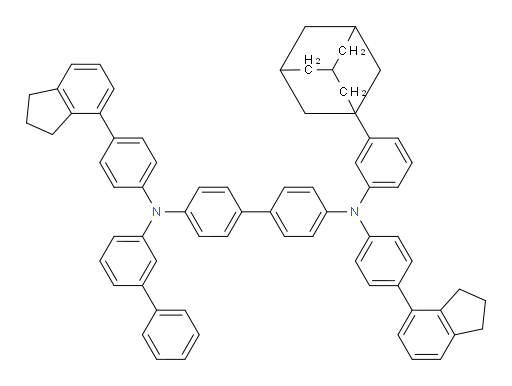 N4-([1,1'-biphenyl]-3-yl)-N4'-(3-(adamantan-1-yl)phenyl)-N4,N4'-bis(4-(2,3-dihydro-1H-inden-4-yl)phenyl)-[1,1'-biphenyl]-4,4'-diamine