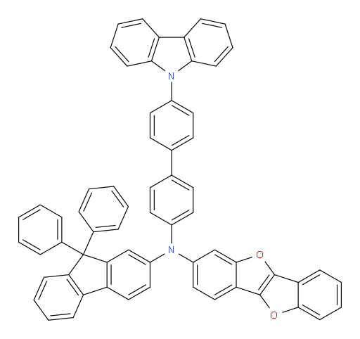 N-(4'-(9H-carbazol-9-yl)-[1,1'-biphenyl]-4-yl)-N-(9,9-diphenyl-9H-fluoren-2-yl)benzofuro[3,2-b]benzofuran-2-amine