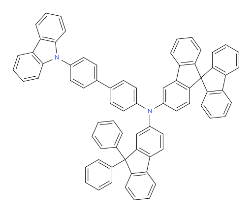 N-(4'-(9H-carbazol-9-yl)-[1,1'-biphenyl]-4-yl)-N-(9,9-diphenyl-9H-fluoren-2-yl)-9,9'-spirobi[fluoren]-3-amine