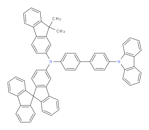 N-(4'-(9H-carbazol-9-yl)-[1,1'-biphenyl]-4-yl)-N-(9,9-dimethyl-9H-fluoren-2-yl)-9,9'-spirobi[fluoren]-3-amine