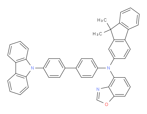 N-(4'-(9H-carbazol-9-yl)-[1,1'-biphenyl]-4-yl)-N-(9,9-dimethyl-9H-fluoren-2-yl)benzo[d]oxazol-4-amine