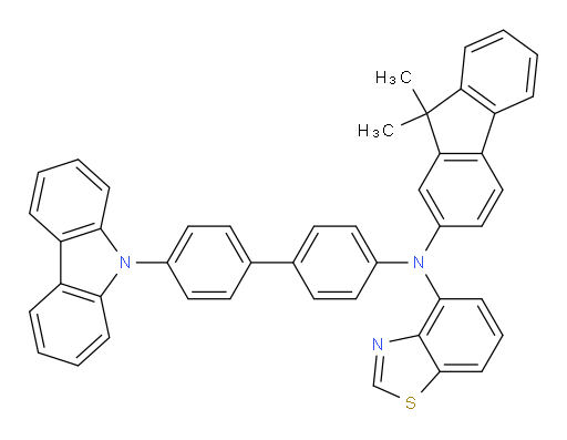 N-(4'-(9H-carbazol-9-yl)-[1,1'-biphenyl]-4-yl)-N-(9,9-dimethyl-9H-fluoren-2-yl)benzo[d]thiazol-4-amine