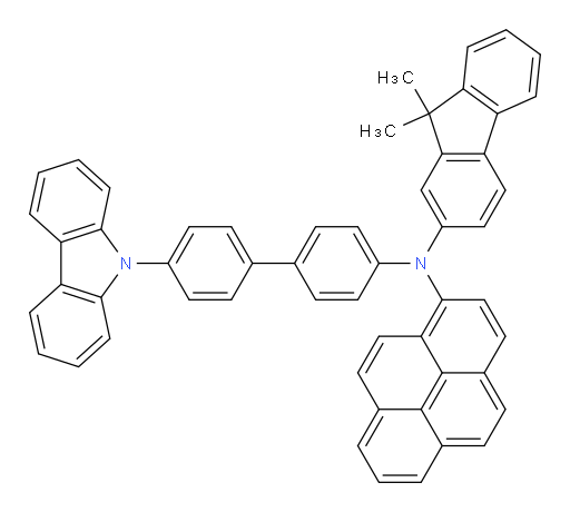 N-(4'-(9H-carbazol-9-yl)-[1,1'-biphenyl]-4-yl)-N-(9,9-dimethyl-9H-fluoren-2-yl)pyren-1-amine