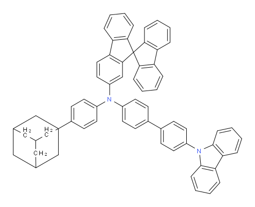 N-(4'-(9H-carbazol-9-yl)-[1,1'-biphenyl]-4-yl)-N-(4-(adamantan-1-yl)phenyl)-9,9'-spirobi[fluoren]-2-amine
