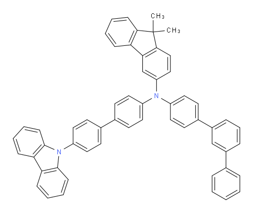 N-(4'-(9H-carbazol-9-yl)-[1,1'-biphenyl]-4-yl)-N-([1,1':3',1''-terphenyl]-4-yl)-9,9-dimethyl-9H-fluoren-3-amine