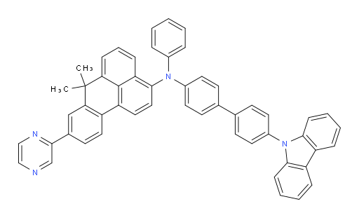 N-(4'-(9H-carbazol-9-yl)-[1,1'-biphenyl]-4-yl)-7,7-dimethyl-N-phenyl-9-(pyrazin-2-yl)-7H-benzo[de]anthracen-3-amine