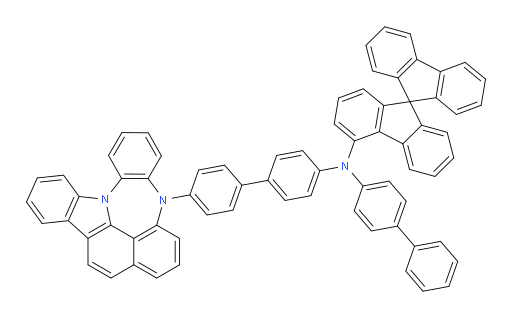N-(4'-(4H-4,8b-diazaindeno[1,2,3-gh]pleiaden-4-yl)-[1,1'-biphenyl]-4-yl)-N-([1,1'-biphenyl]-4-yl)-9,9'-spirobi[fluoren]-4-amine