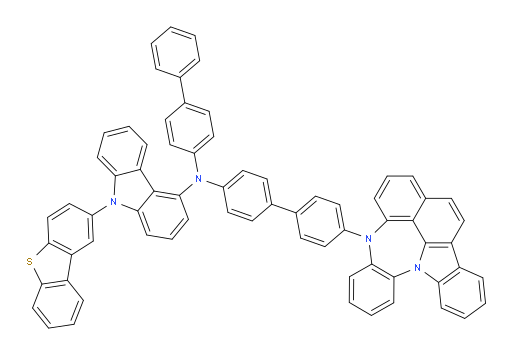 N-(4'-(4H-4,8b-diazaindeno[1,2,3-gh]pleiaden-4-yl)-[1,1'-biphenyl]-4-yl)-N-([1,1'-biphenyl]-4-yl)-9-(dibenzo[b,d]thiophen-2-yl)-9H-carbazol-4-amine