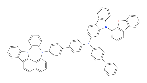 N-(4'-(4H-4,8b-diazaindeno[1,2,3-gh]pleiaden-4-yl)-[1,1'-biphenyl]-4-yl)-N-([1,1'-biphenyl]-4-yl)-9-(dibenzo[b,d]furan-4-yl)-9H-carbazol-2-amine