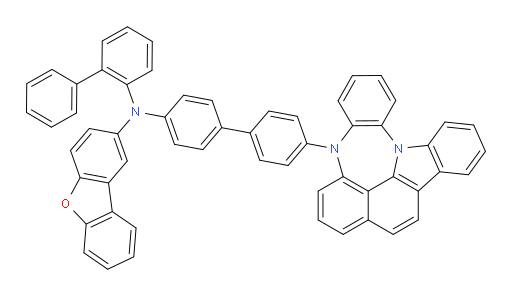 N-(4'-(4H-4,8b-diazaindeno[1,2,3-gh]pleiaden-4-yl)-[1,1'-biphenyl]-4-yl)-N-([1,1'-biphenyl]-2-yl)dibenzo[b,d]furan-2-amine