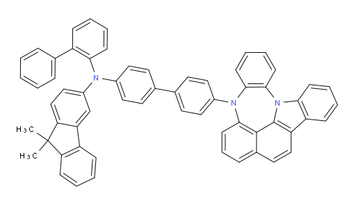 N-(4'-(4H-4,8b-diazaindeno[1,2,3-gh]pleiaden-4-yl)-[1,1'-biphenyl]-4-yl)-N-([1,1'-biphenyl]-2-yl)-9,9-dimethyl-9H-fluoren-3-amine