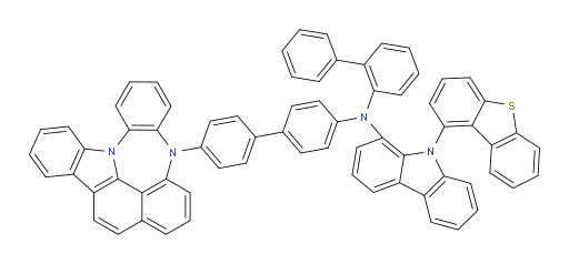 N-(4'-(4H-4,8b-diazaindeno[1,2,3-gh]pleiaden-4-yl)-[1,1'-biphenyl]-4-yl)-N-([1,1'-biphenyl]-2-yl)-9-(dibenzo[b,d]thiophen-1-yl)-9H-carbazol-1-amine