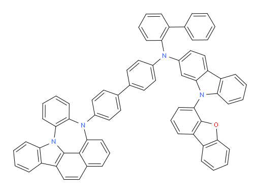 N-(4'-(4H-4,8b-diazaindeno[1,2,3-gh]pleiaden-4-yl)-[1,1'-biphenyl]-4-yl)-N-([1,1'-biphenyl]-2-yl)-9-(dibenzo[b,d]furan-4-yl)-9H-carbazol-2-amine