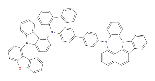 N-(4'-(4H-4,8b-diazaindeno[1,2,3-gh]pleiaden-4-yl)-[1,1'-biphenyl]-4-yl)-N-([1,1'-biphenyl]-2-yl)-9-(dibenzo[b,d]furan-1-yl)-9H-carbazol-4-amine