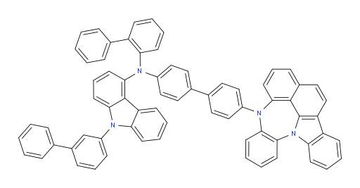 N-(4'-(4H-4,8b-diazaindeno[1,2,3-gh]pleiaden-4-yl)-[1,1'-biphenyl]-4-yl)-N-([1,1'-biphenyl]-2-yl)-9-([1,1'-biphenyl]-3-yl)-9H-carbazol-4-amine