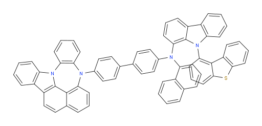N-(4'-(4H-4,8b-diazaindeno[1,2,3-gh]pleiaden-4-yl)-[1,1'-biphenyl]-4-yl)-9-(dibenzo[b,d]thiophen-1-yl)-N-(naphthalen-1-yl)-9H-carbazol-1-amine