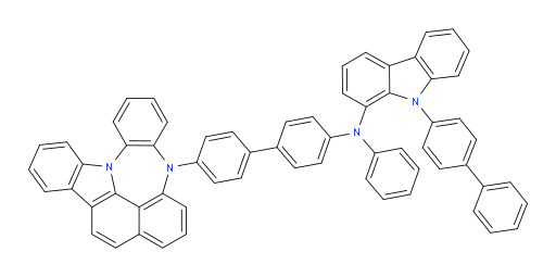 N-(4'-(4H-4,8b-diazaindeno[1,2,3-gh]pleiaden-4-yl)-[1,1'-biphenyl]-4-yl)-9-([1,1'-biphenyl]-4-yl)-N-phenyl-9H-carbazol-1-amine