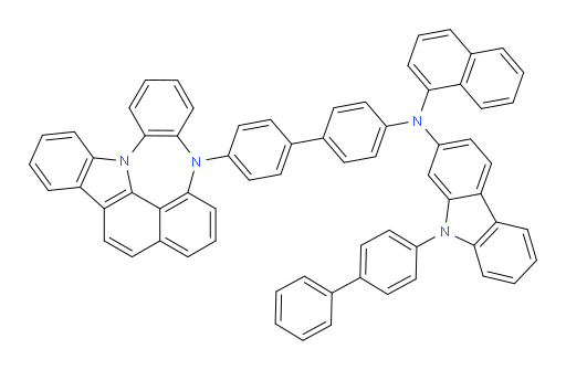 N-(4'-(4H-4,8b-diazaindeno[1,2,3-gh]pleiaden-4-yl)-[1,1'-biphenyl]-4-yl)-9-([1,1'-biphenyl]-4-yl)-N-(naphthalen-1-yl)-9H-carbazol-2-amine