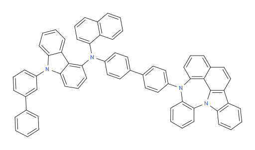 N-(4'-(4H-4,8b-diazaindeno[1,2,3-gh]pleiaden-4-yl)-[1,1'-biphenyl]-4-yl)-9-([1,1'-biphenyl]-3-yl)-N-(naphthalen-1-yl)-9H-carbazol-4-amine
