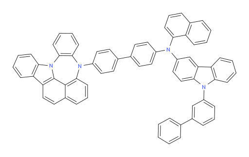 N-(4'-(4H-4,8b-diazaindeno[1,2,3-gh]pleiaden-4-yl)-[1,1'-biphenyl]-4-yl)-9-([1,1'-biphenyl]-3-yl)-N-(naphthalen-1-yl)-9H-carbazol-3-amine