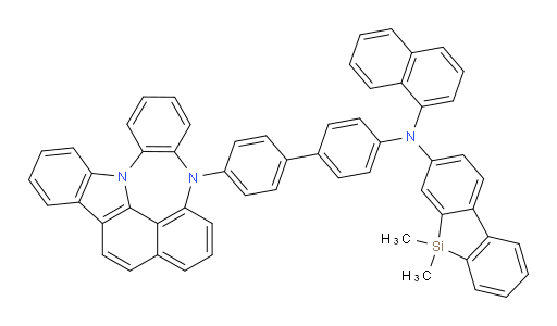 N-(4'-(4H-4,8b-diazaindeno[1,2,3-gh]pleiaden-4-yl)-[1,1'-biphenyl]-4-yl)-5,5-dimethyl-N-(naphthalen-1-yl)-5H-dibenzo[b,d]silol-3-amine