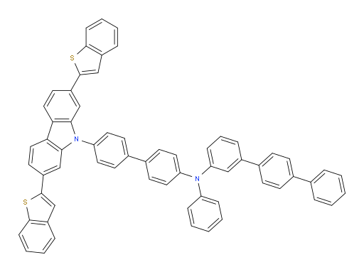 N-(4'-(2,7-bis(benzo[b]thiophen-2-yl)-9H-carbazol-9-yl)-[1,1'-biphenyl]-4-yl)-N-phenyl-[1,1':4',1''-terphenyl]-3-amine