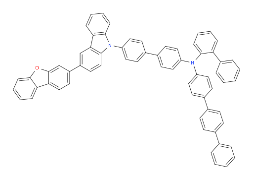 N-([1,1'-biphenyl]-2-yl)-N-(4'-(3-(dibenzo[b,d]furan-3-yl)-9H-carbazol-9-yl)-[1,1'-biphenyl]-4-yl)-[1,1':4',1''-terphenyl]-4-amine