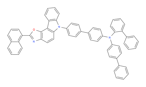 N-([1,1'-biphenyl]-4-yl)-N-(4'-(2-(naphthalen-1-yl)-6H-oxazolo[4,5-c]carbazol-6-yl)-[1,1'-biphenyl]-4-yl)-[1,1'-biphenyl]-2-amine